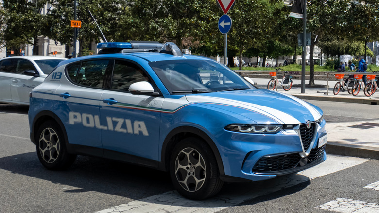 Italian Alfa Romeo Tonale police car cruiser