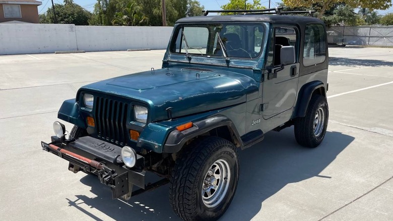 1995 Green Jeep Wrangler