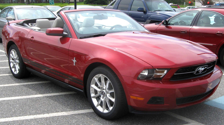 Red 2010 Mustang Convertible