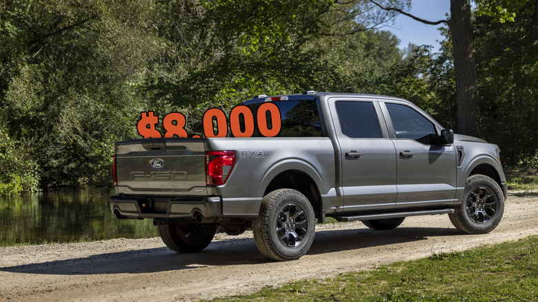 A Ford F-150 with 